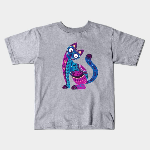 Cat Kids T-Shirt by CatCoconut-Art